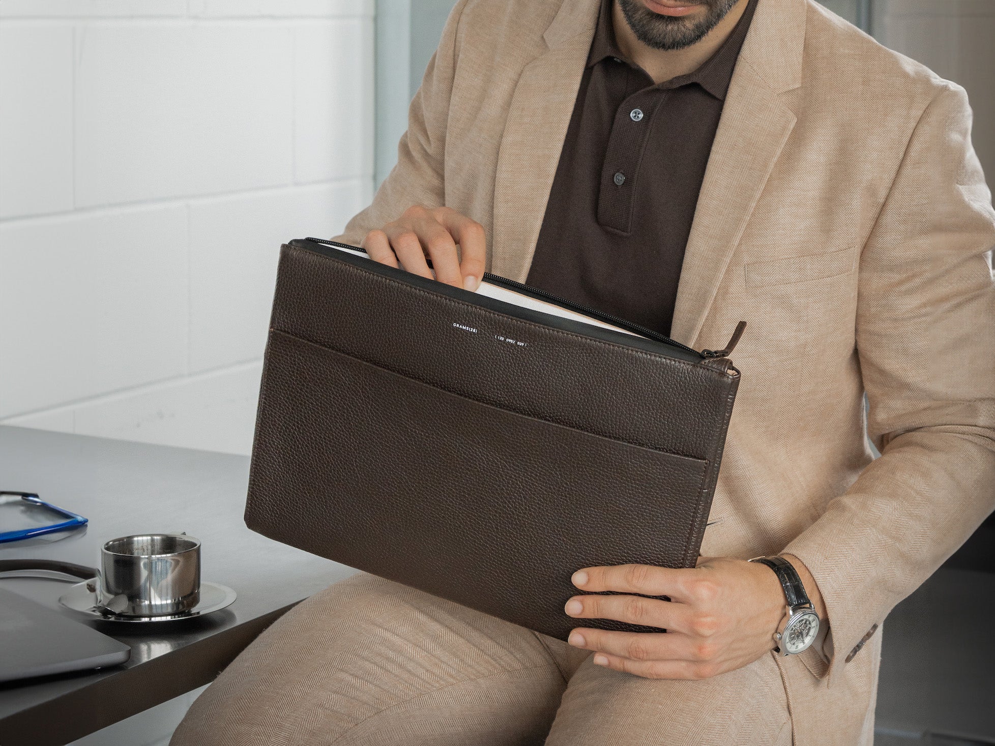 118 Leather Folio | Pebbled